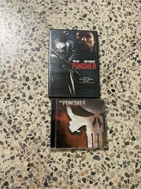 The Punisher DVD movie 🍿, Soundtrack CD & comic book.